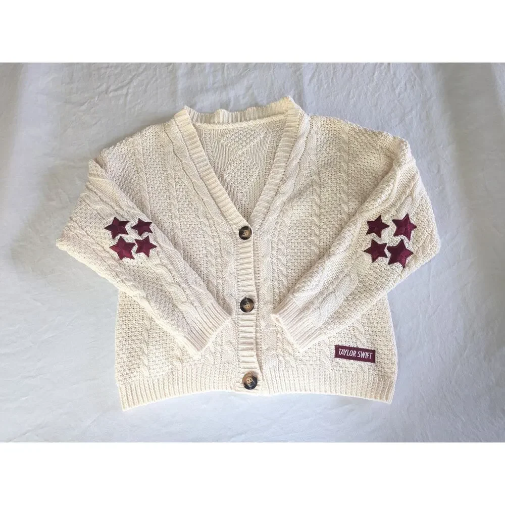 Taylor Swift Cardigan Size M L Red Taylor's Version TV Eras Tour Dance Party